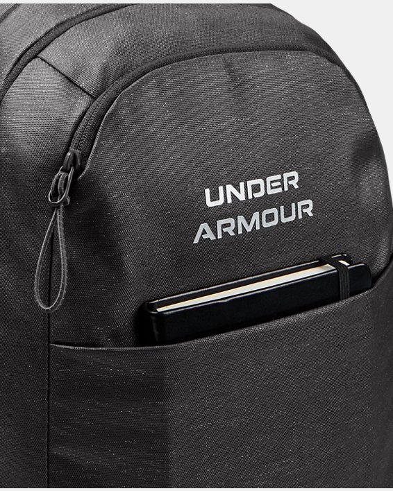 Women's UA Hustle Signature Backpack, Gray, pdpMainDesktop image number 3